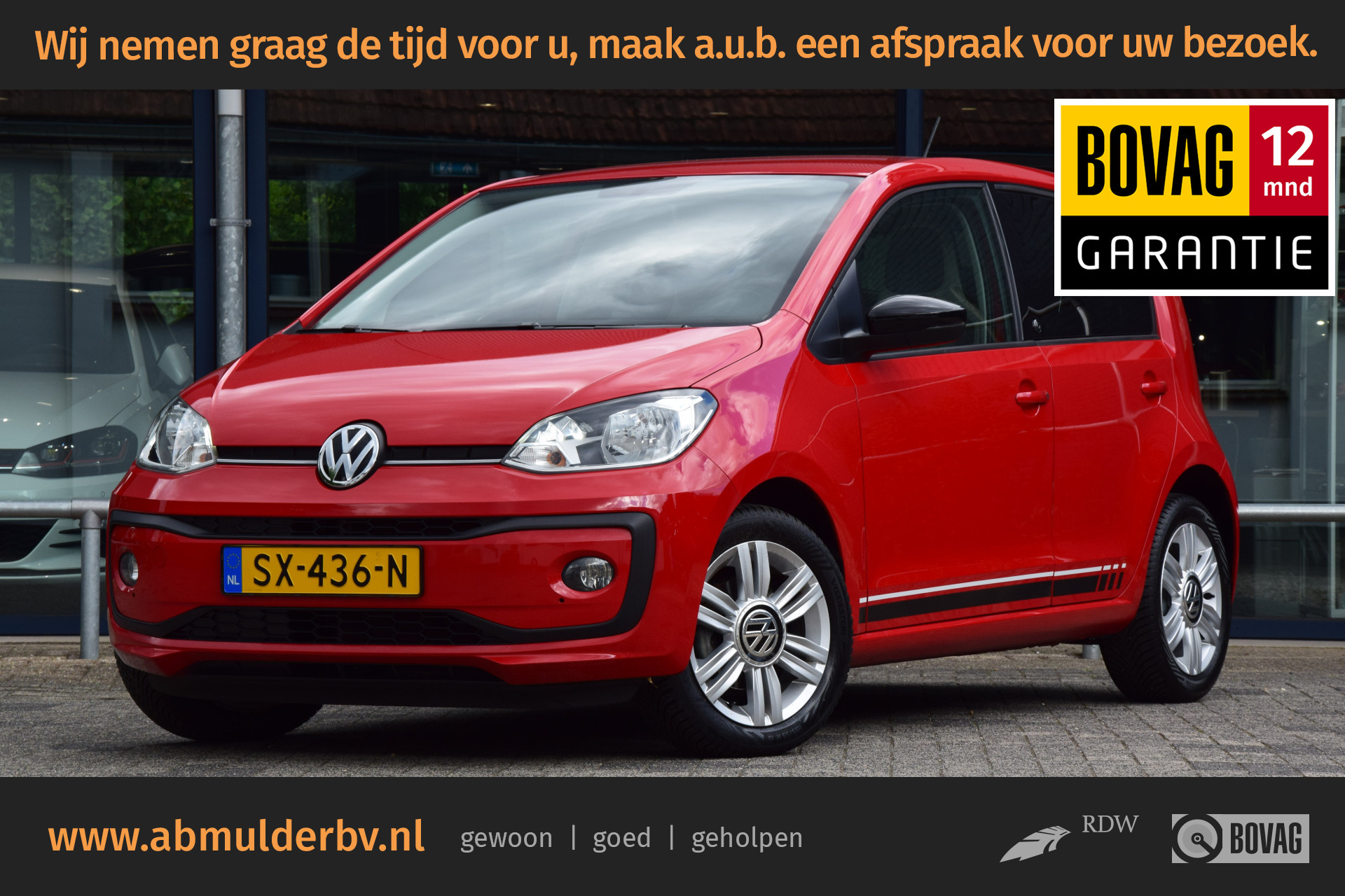 Volkswagen up! 1.0 BMT up! beats | BOVAG Garantie | Cruise Control | 15'' Velgen + All Season Banden | Multiunctioneel Stuurwiel | Bluetooth Telefoonverbinding | Dealer Onderhouden | afbeelding 1